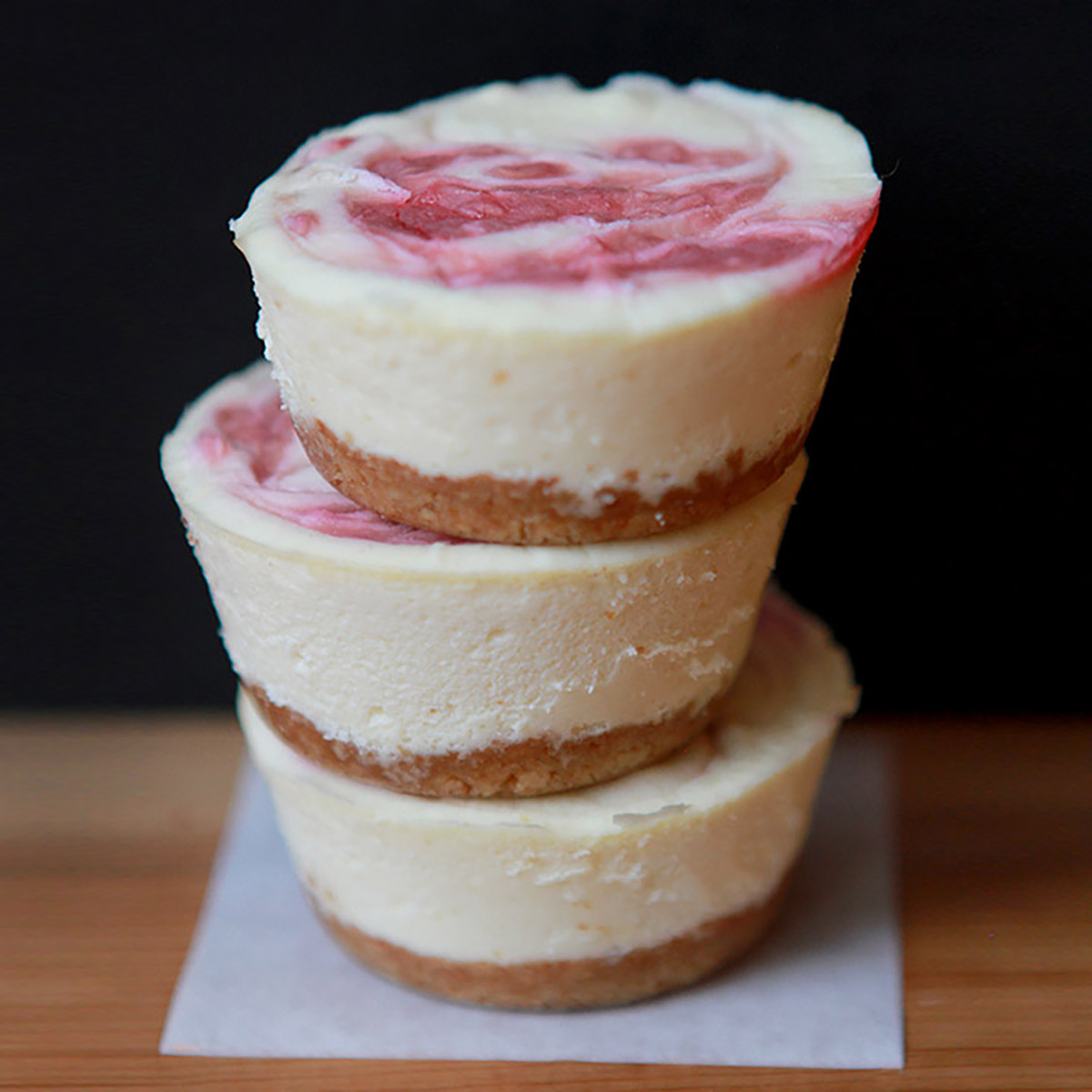 Raspberry Swirl Mini Cheesecakes – Keto Low Diet