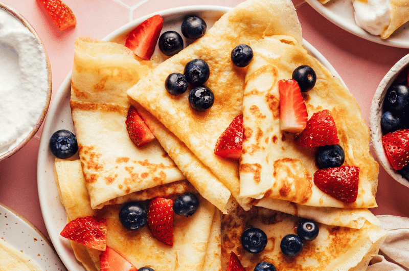 Easy Gluten-Free Crepes (Dairy-Free, Naturally Sweetened)